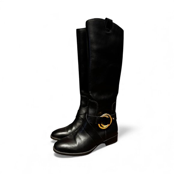Karl Lagerfeld Paris Black Riding Boots | Size 7 | VGUC - Picture 1 of 8